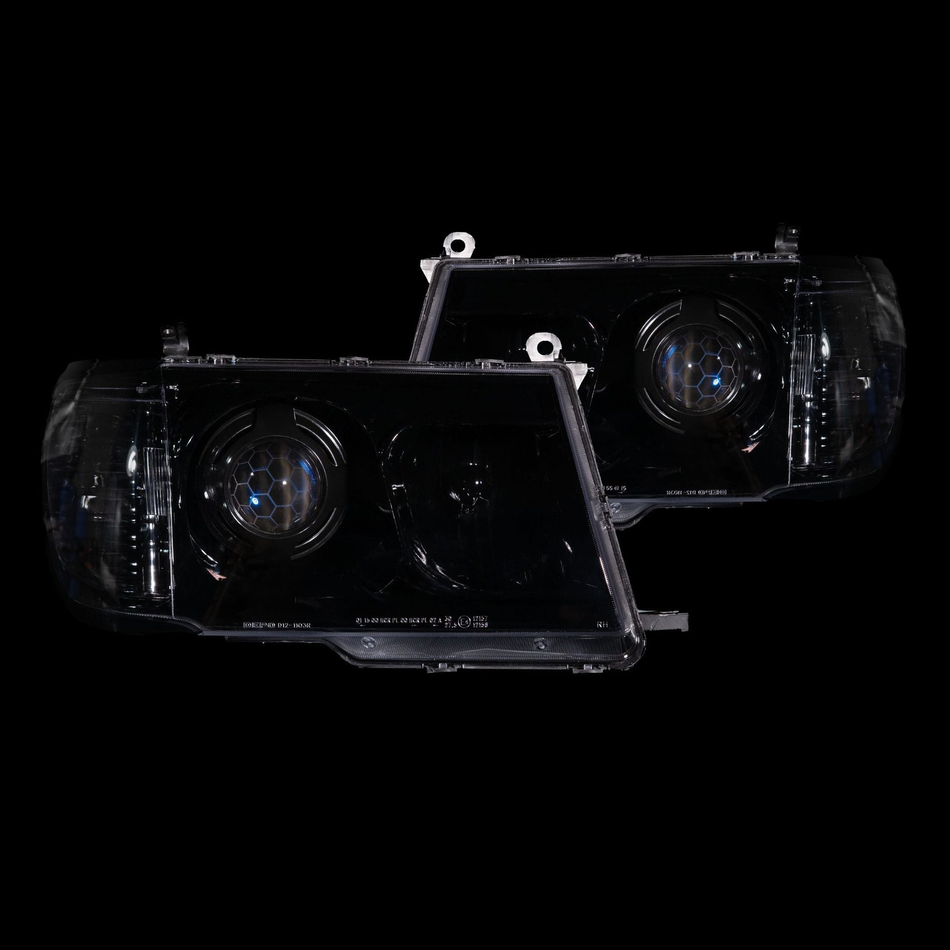 OEM+ Black Headlights to suit Toyota 100/105 Series - Bushdoof Lighting