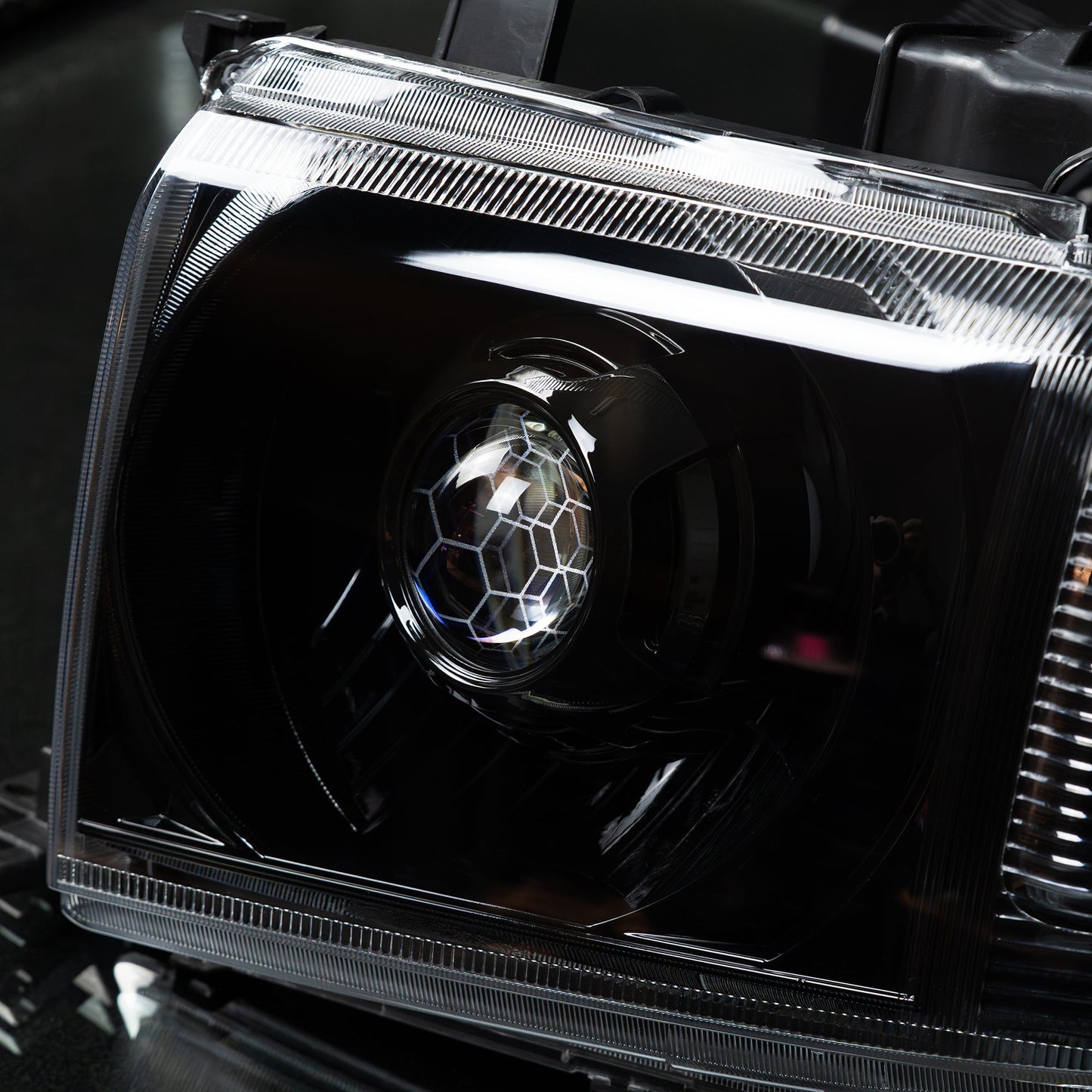 OEM+ Black Headlights to suit Toyota 70 Series - Bushdoof Lighting