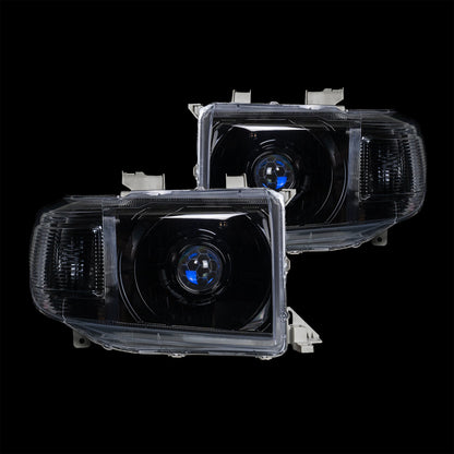 OEM+ Black Headlights to suit Toyota 70 Series - Bushdoof Lighting