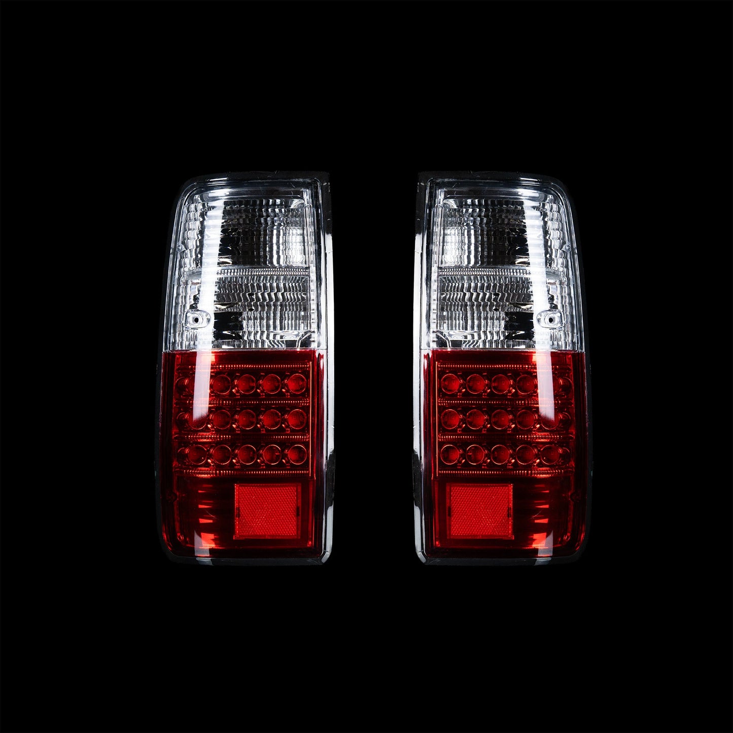 Red/Clear LED Tail Lights for 80 series LandCruiser - Bushdoof Lighting