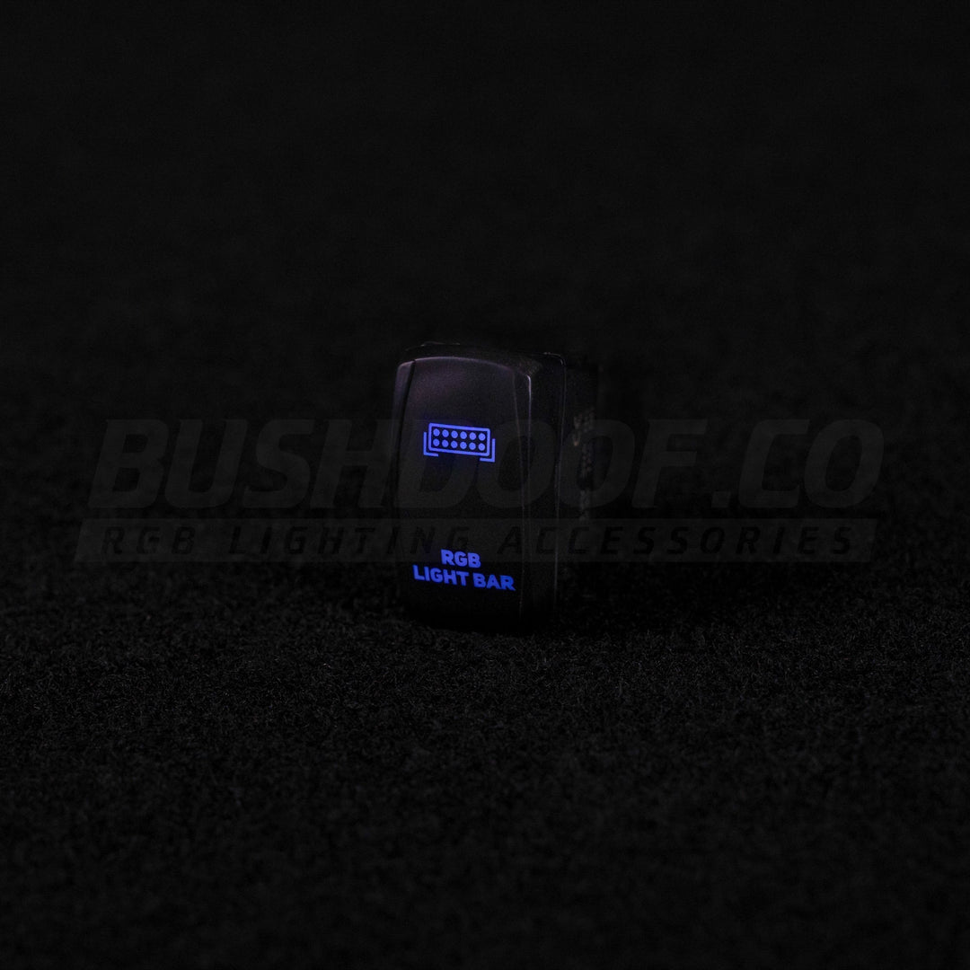 UHUSE Winch In/Out Rocker Switch 7-Pin Blue LED Rocker Toggle Switch 12v 24v On Off On - Foto 7