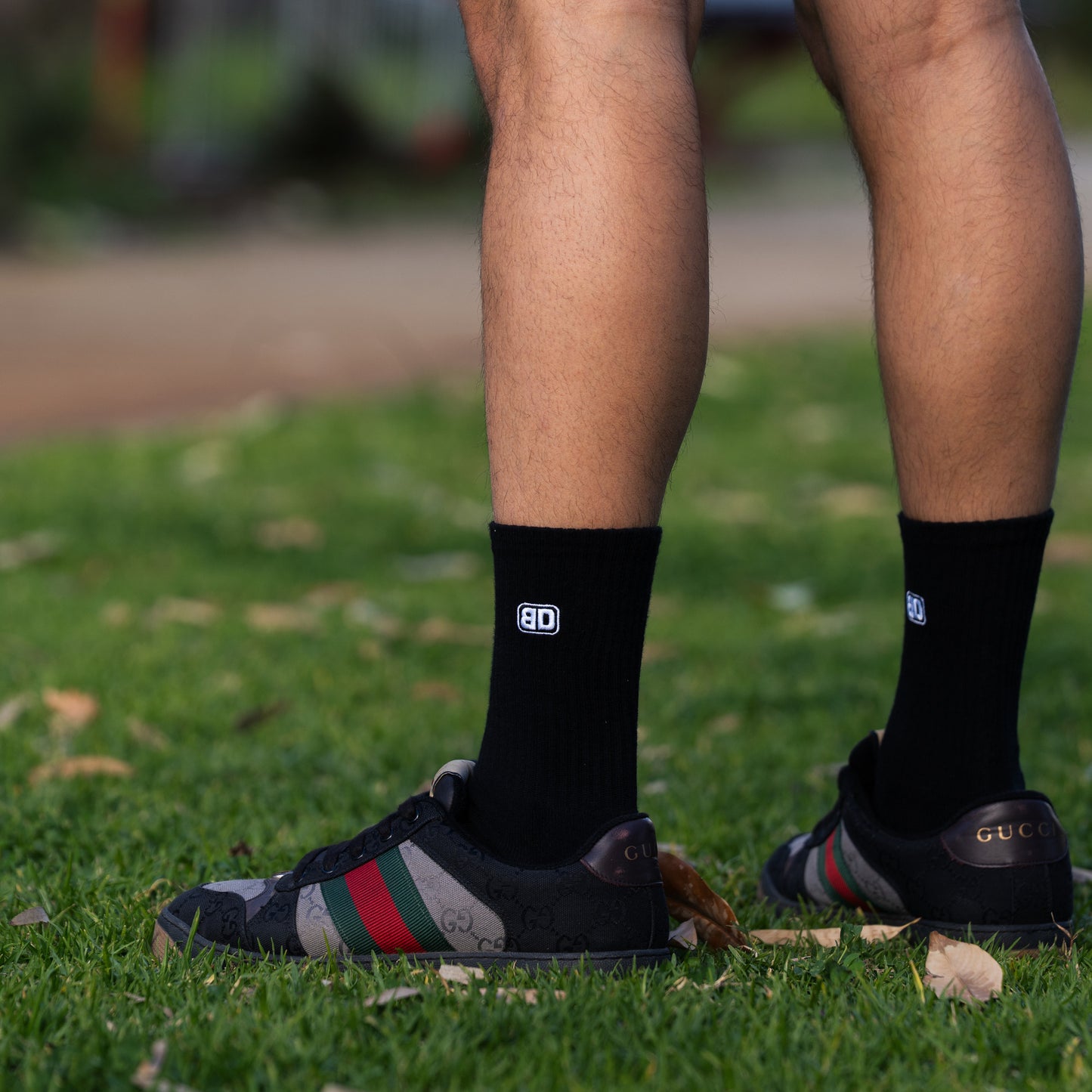 Bushdoof Socks in black with BD logo