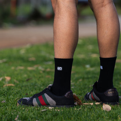 Bushdoof Socks in black with BD logo