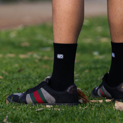 Bushdoof Socks in black with BD logo