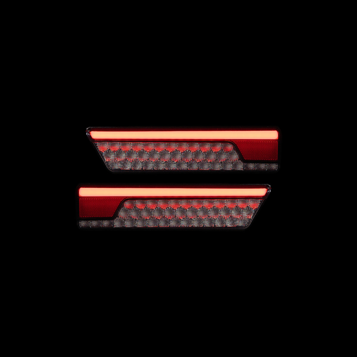 Universal LED Tray Tail Light with park light on - Bushdoof Lighting