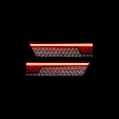 Universal LED Tray Tail Light with park light on - Bushdoof Lighting