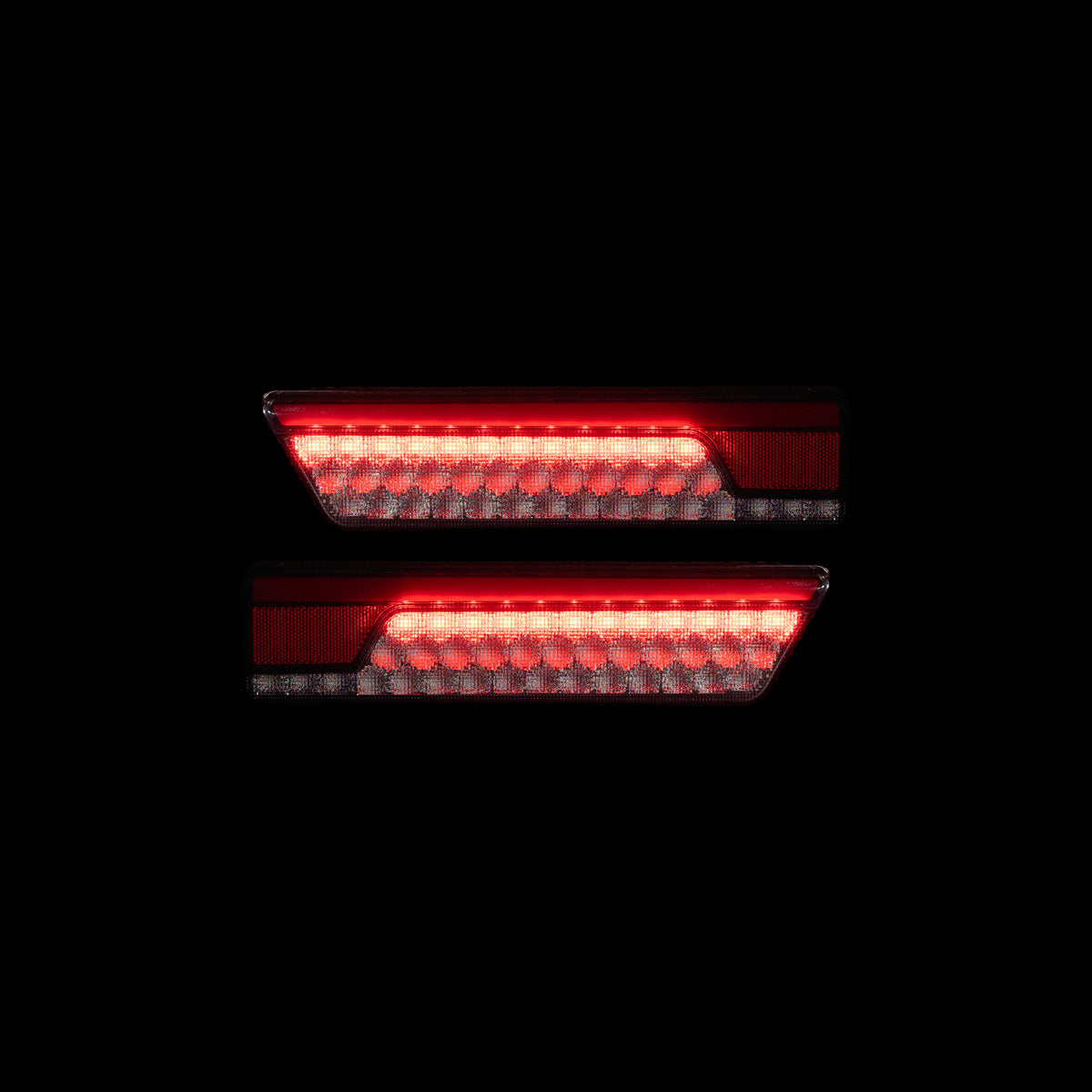 Universal LED Tray Tail Light with brake light on - Bushdoof Lighting
