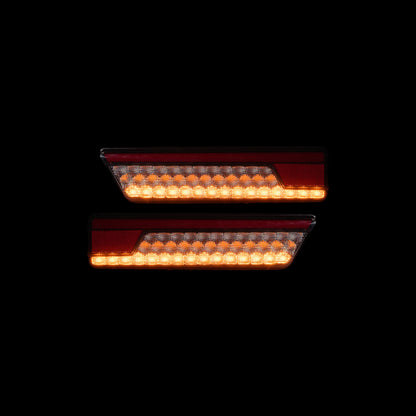 Universal LED Tray Tail Light with indicator on - Bushdoof Lighting