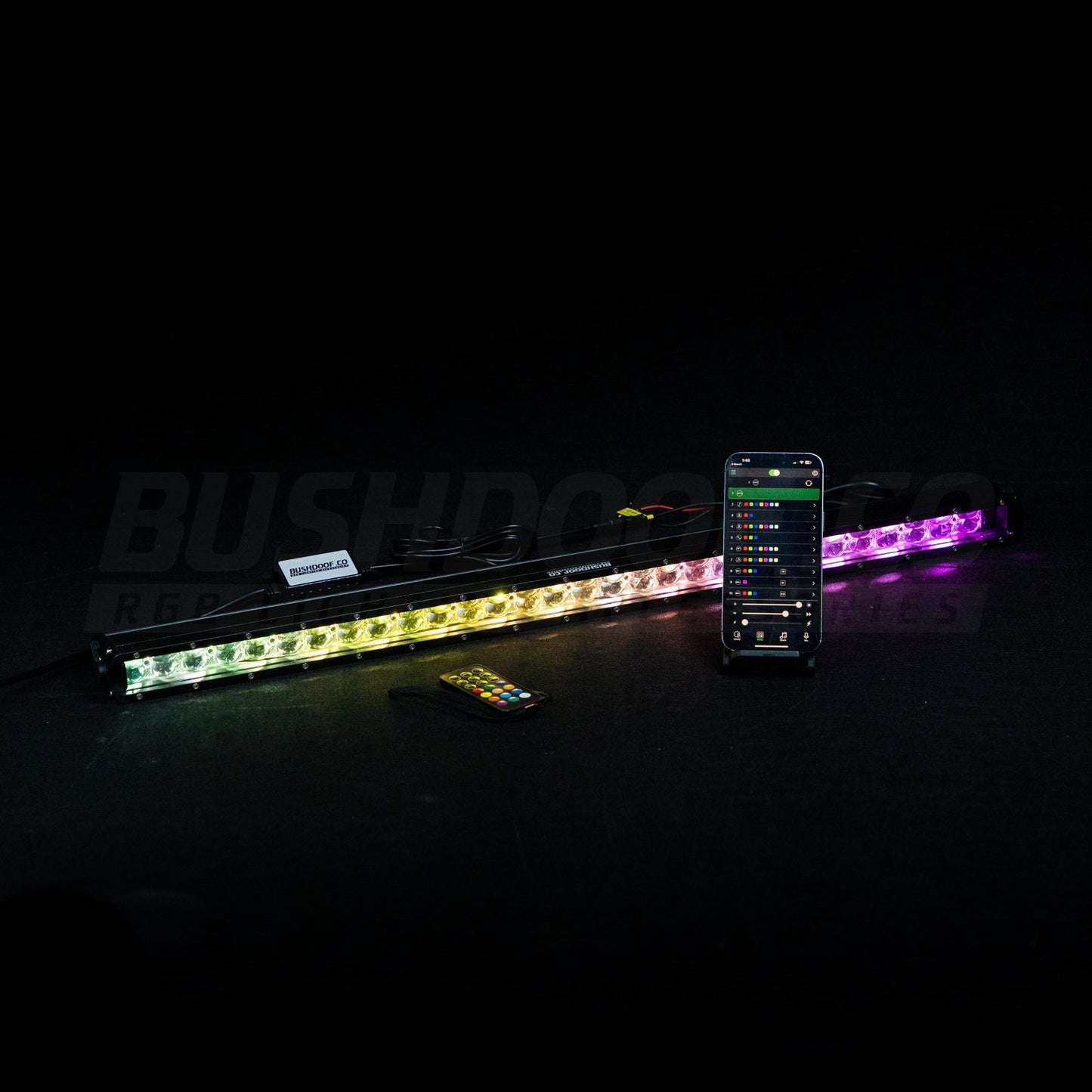 32" RGB Colour Chasing Light Bar - Bushdoof Lighting