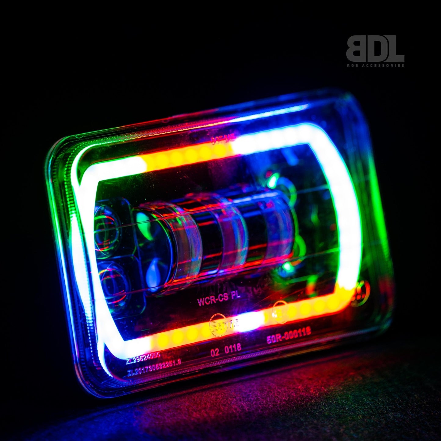4X6" LED Colour Chasing Headlights - Bushdoof Lighting