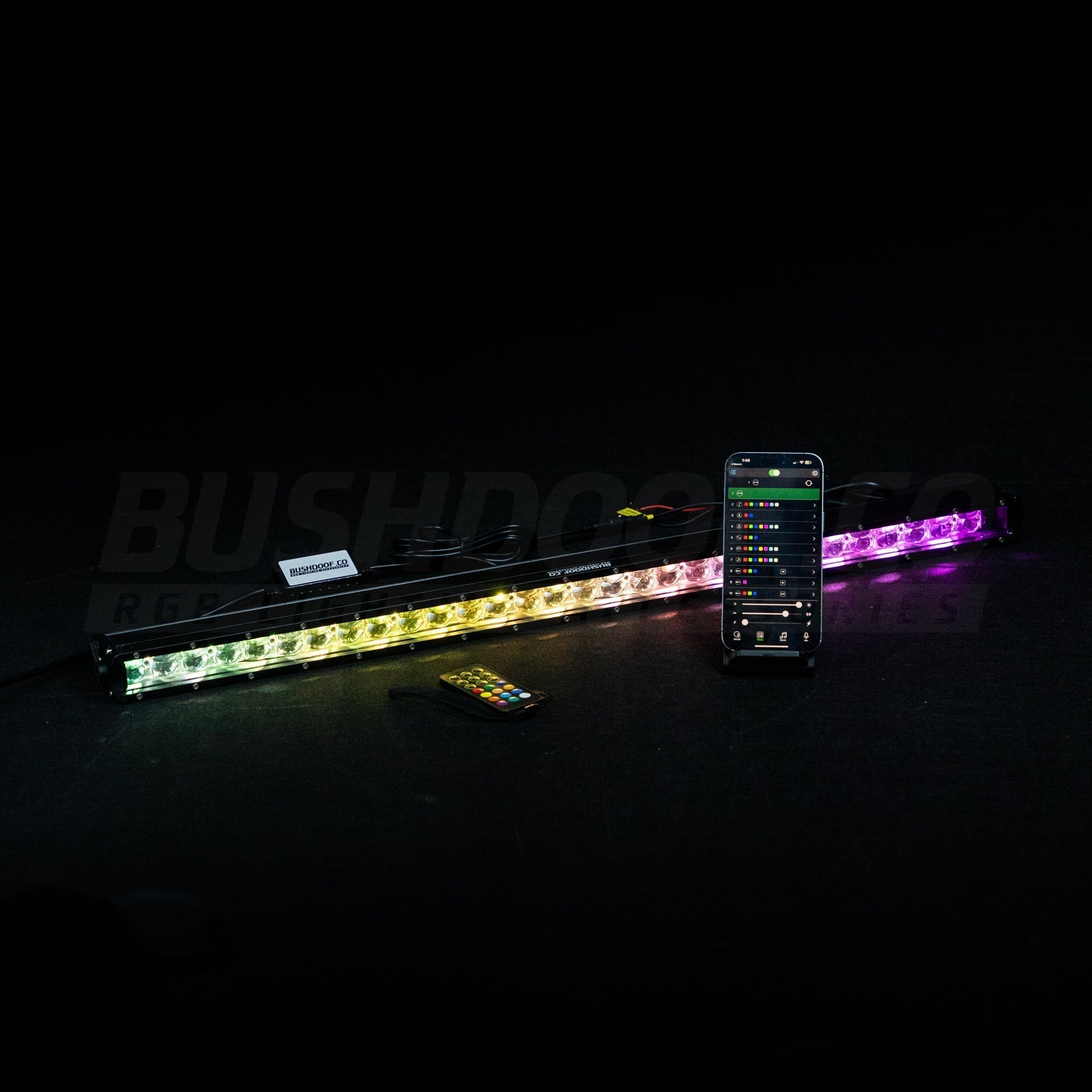 50" RGB Colour Chasing Light Bar - Bushdoof Lighting