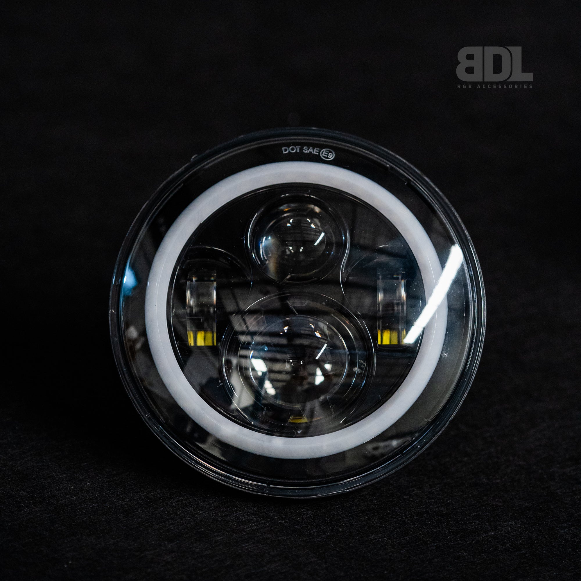 7" 'Halo' LED Colour Chasing Headlights - Bushdoof Lighting