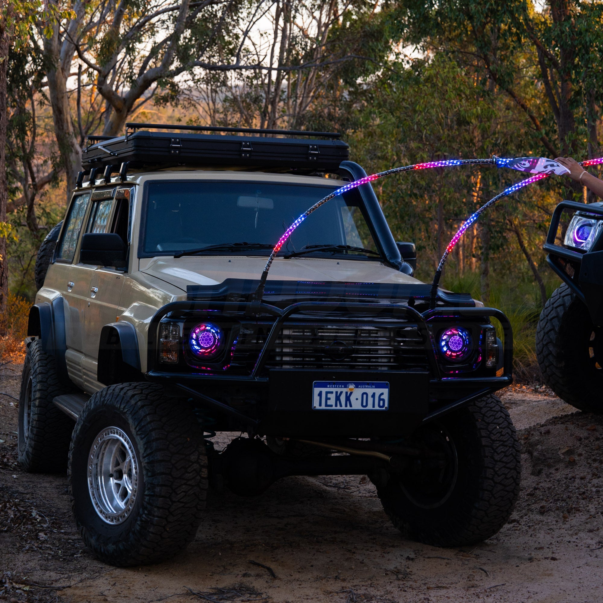 7" 'Turbine' LED Headlights - Without Outer Ring - Bushdoof Lighting