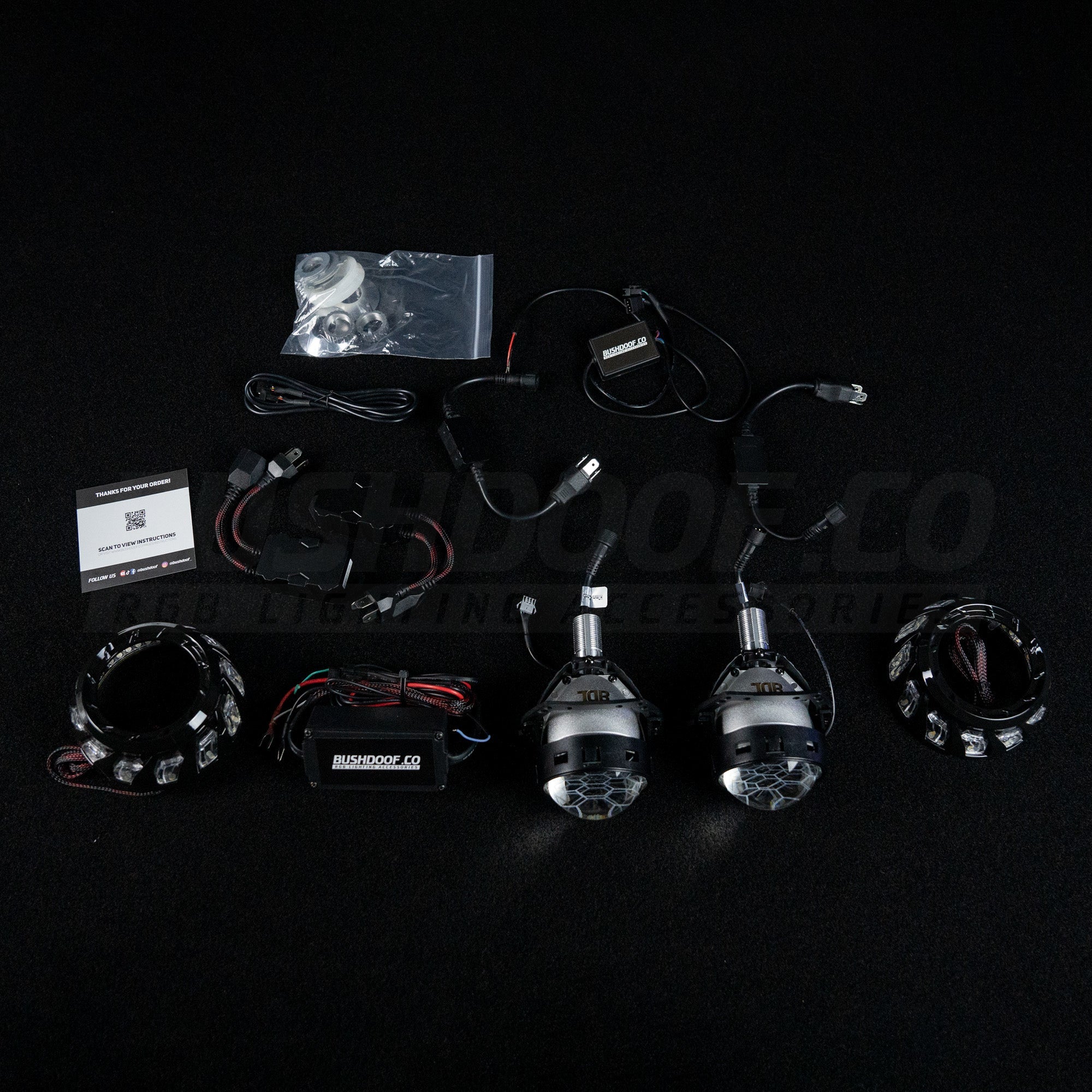 Bi-LED 'Turbine' Retrofit Headlight Kit - Bushdoof Lighting