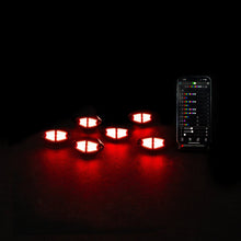 Chasing RGB Rock Lights - 6 Pack - Bushdoof Lighting