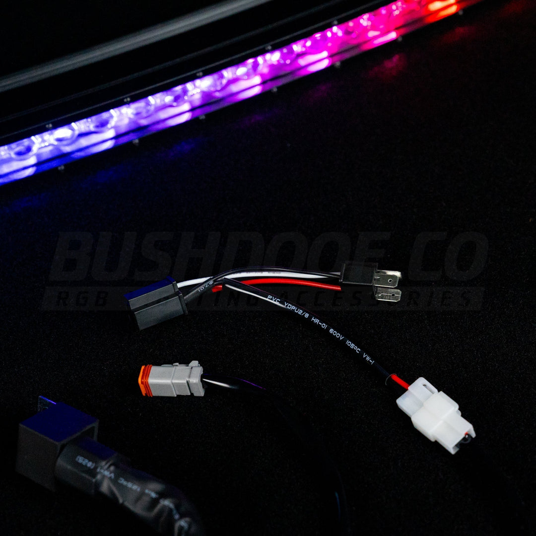 Curved 50" RGB Colour Chasing Light Bar - Bushdoof Lighting