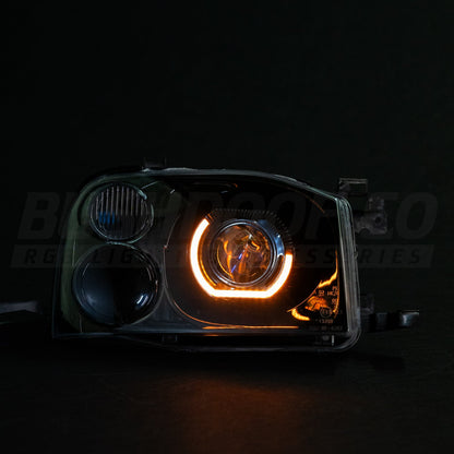 Nissan Navara D22 Custom Headlights - Bushdoof Lighting