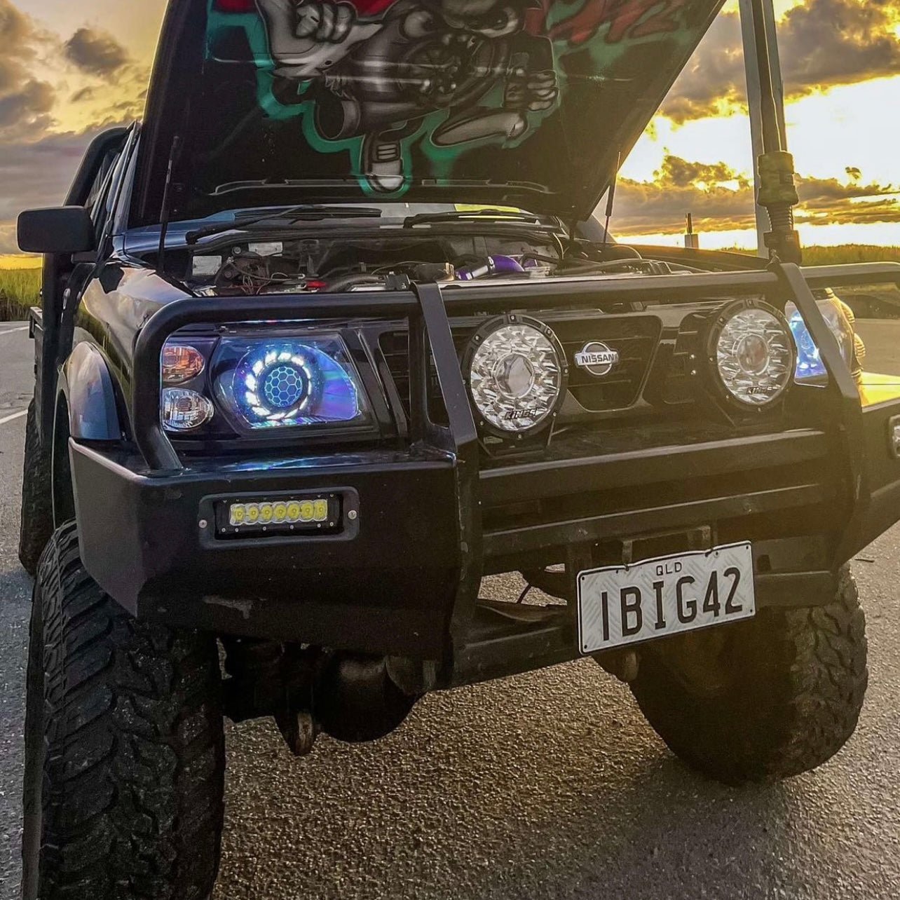 Nissan Patrol S1-3 Custom Headlights - Bushdoof Lighting